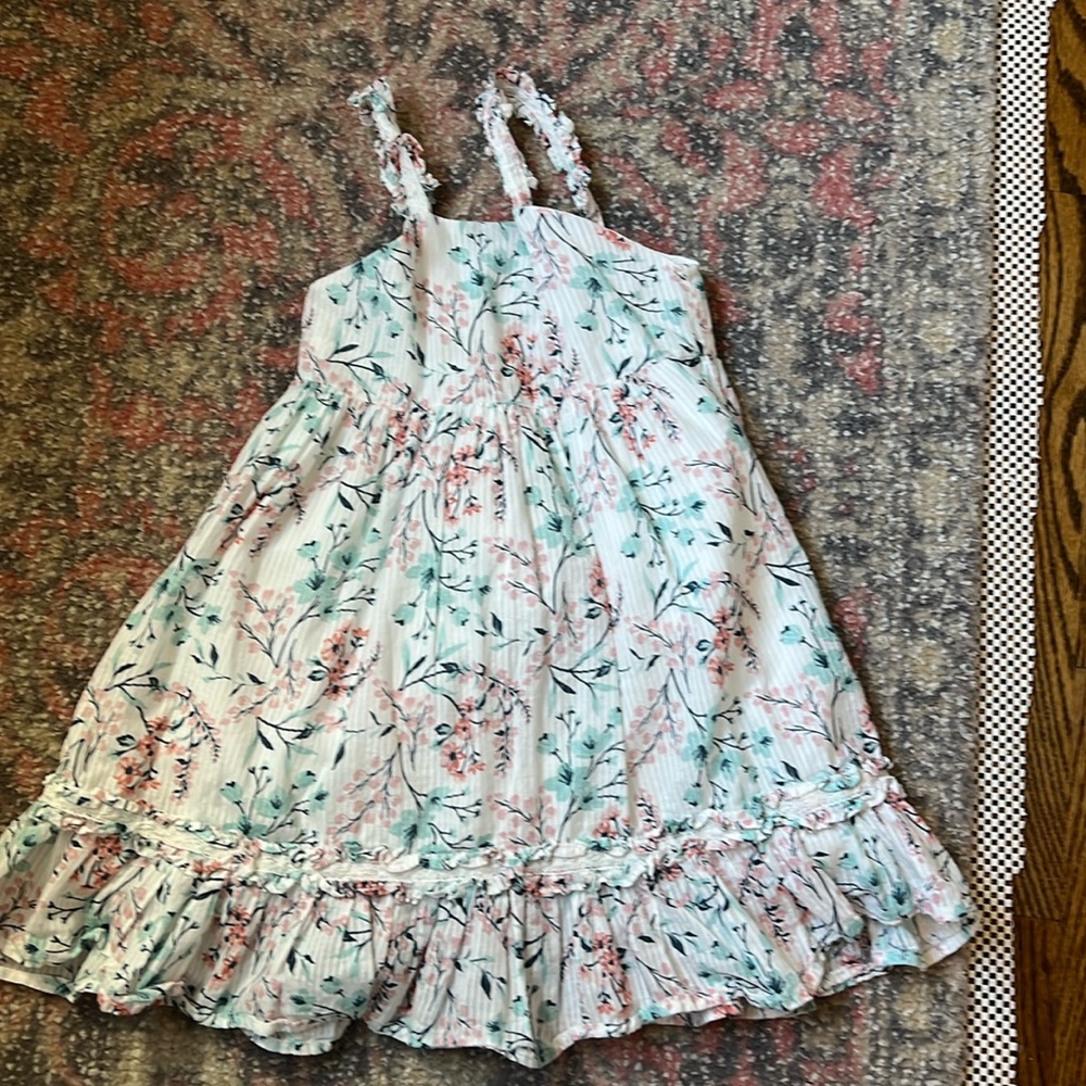 Catharine Malandrino girls white floral dress size 5t